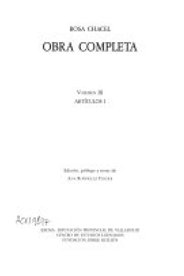 Obra Completa Vol.3:Artículos I