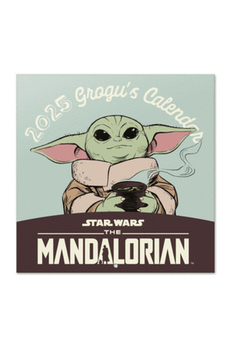 CALENDARIO 2025 30X30 STAR WARS THE MANDALORIAN GROGU