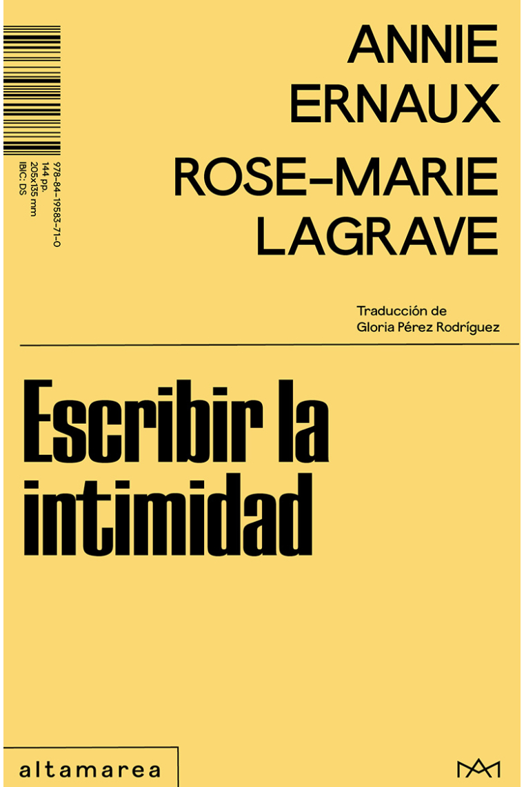 Escribir la intimidad: Annie Ernaux · Rose-Marie Lagrave