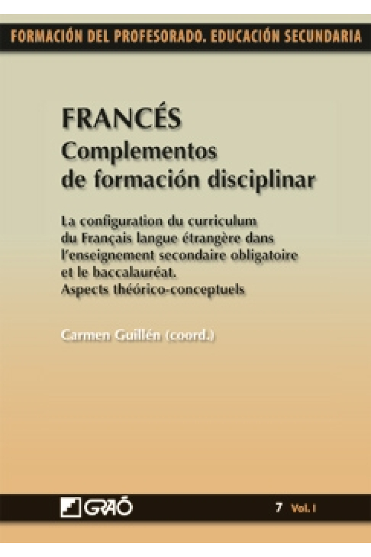 Francés. Complementos de formación disciplinar (Vol. I)