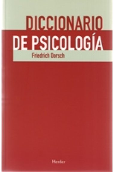 Diccionario de psicologia