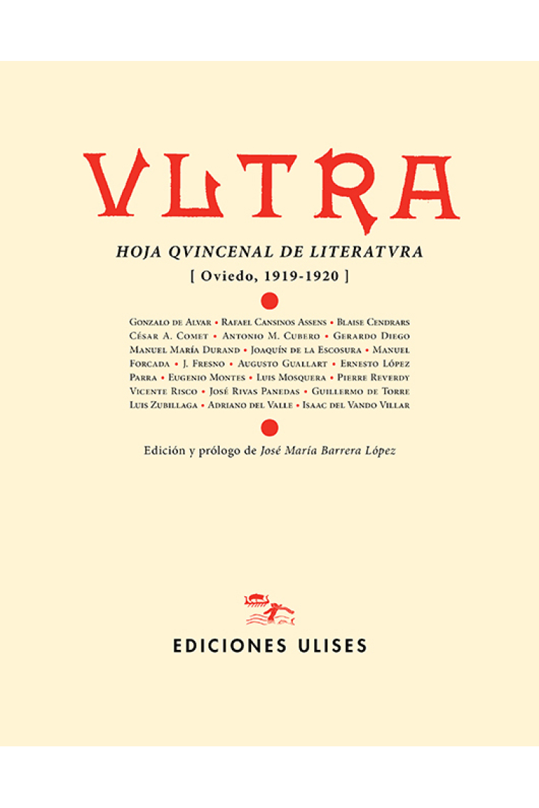 Vltra: Hoja qvincenal de literatvra (Oviedo, 1919-1920)