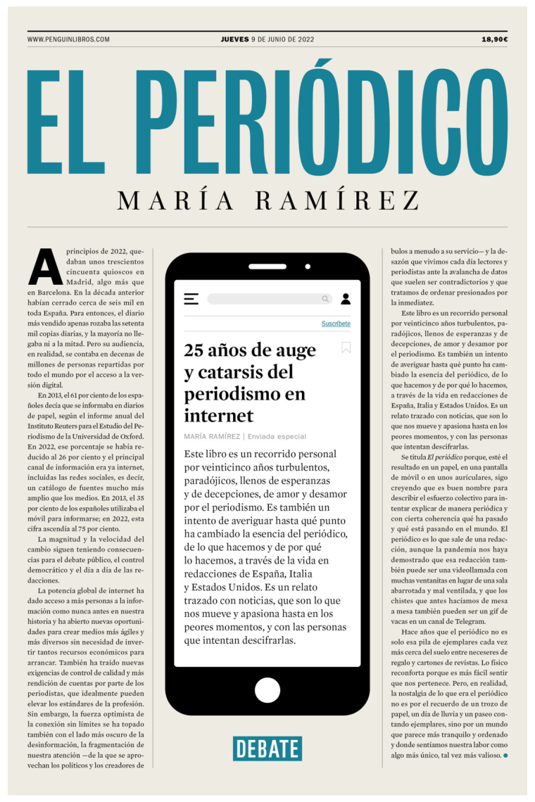 El periódico. 25 años de auge y catarsis del periodismo