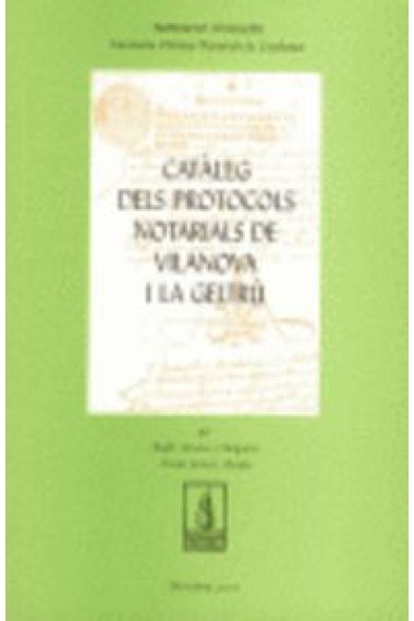 Catàleg de protocols notarials de Vilanova i la Geltrú