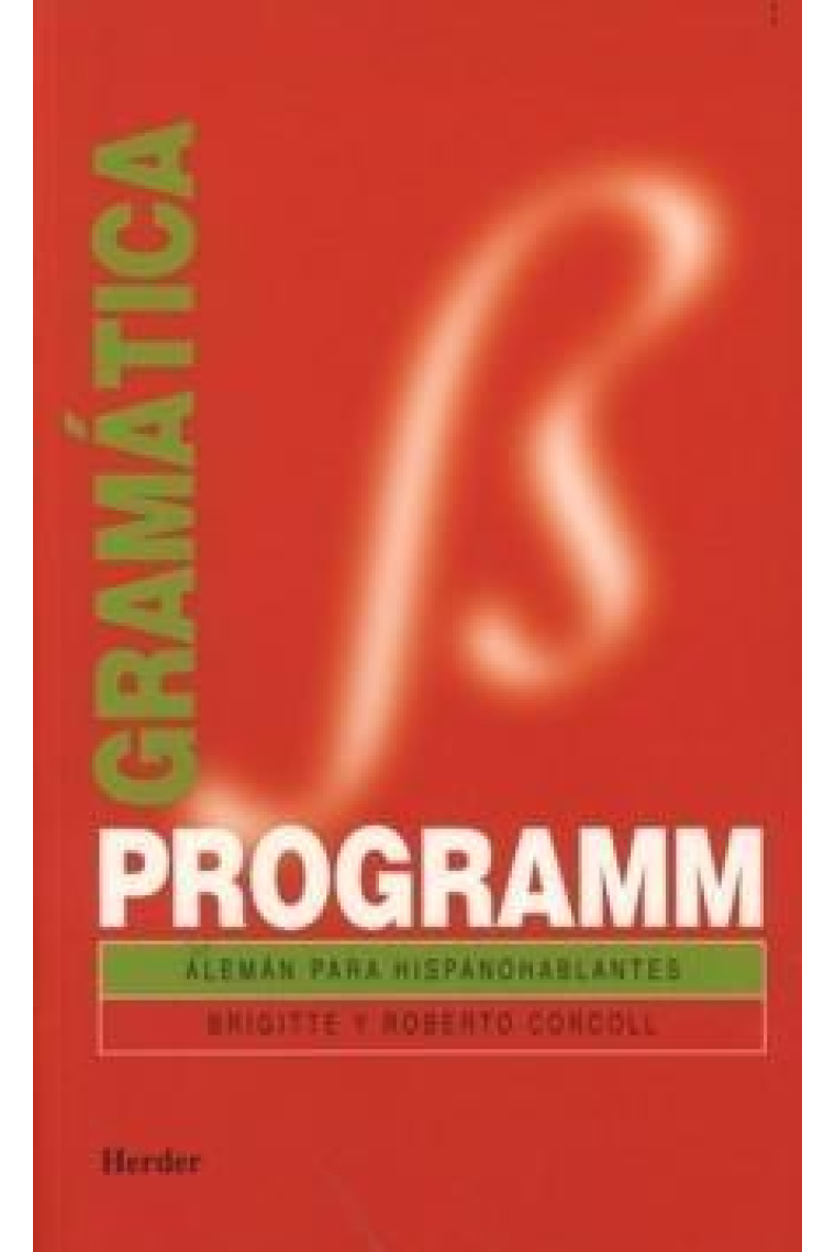 Programm. Alemán para hispanohablantes. Gramática