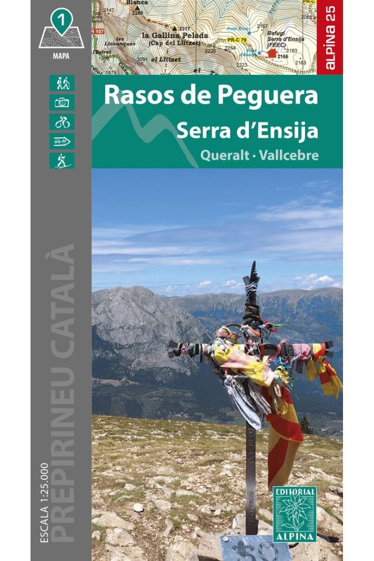 Rasos de Peguera - Serra d'Ensija. Queralt - Vallcebre (escala 1:25.000)