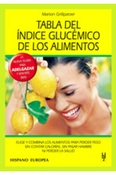 Tabla del índice glucémico de los alimentos