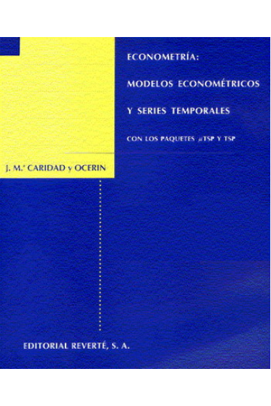 Econometría. Modelos econométricos y series temporales 1