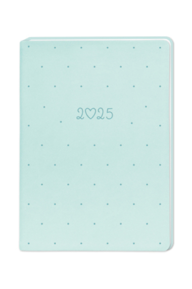 Terminplaner Lederlook 2025 Mint