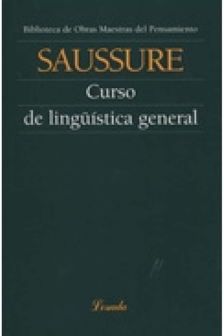 Curso de lingüística general