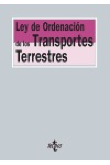 Ley de ordenación de los transportes terrestres