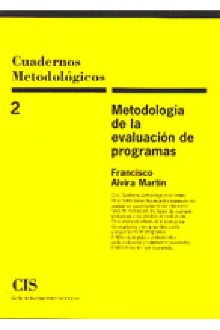 Metodología de la evaluación de programas