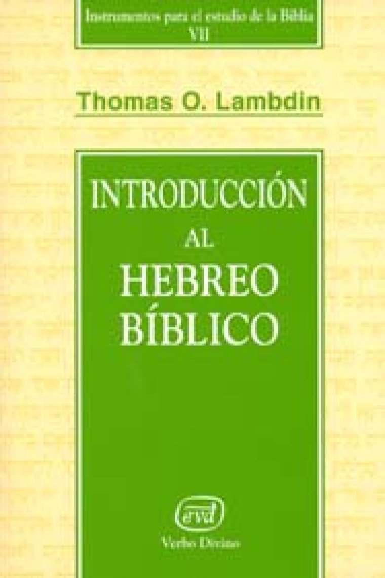 Introducción al hebreo bíblico