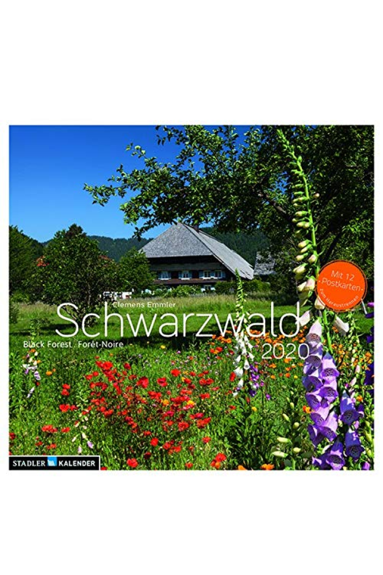 Schwarzwald 2020 Postkarten-Tischkalender