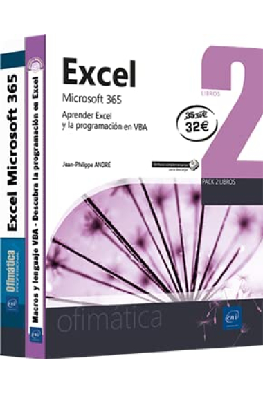 Excel Microsoft 365 - Pack de 2 libros: Aprender Excel y la programación en VBA