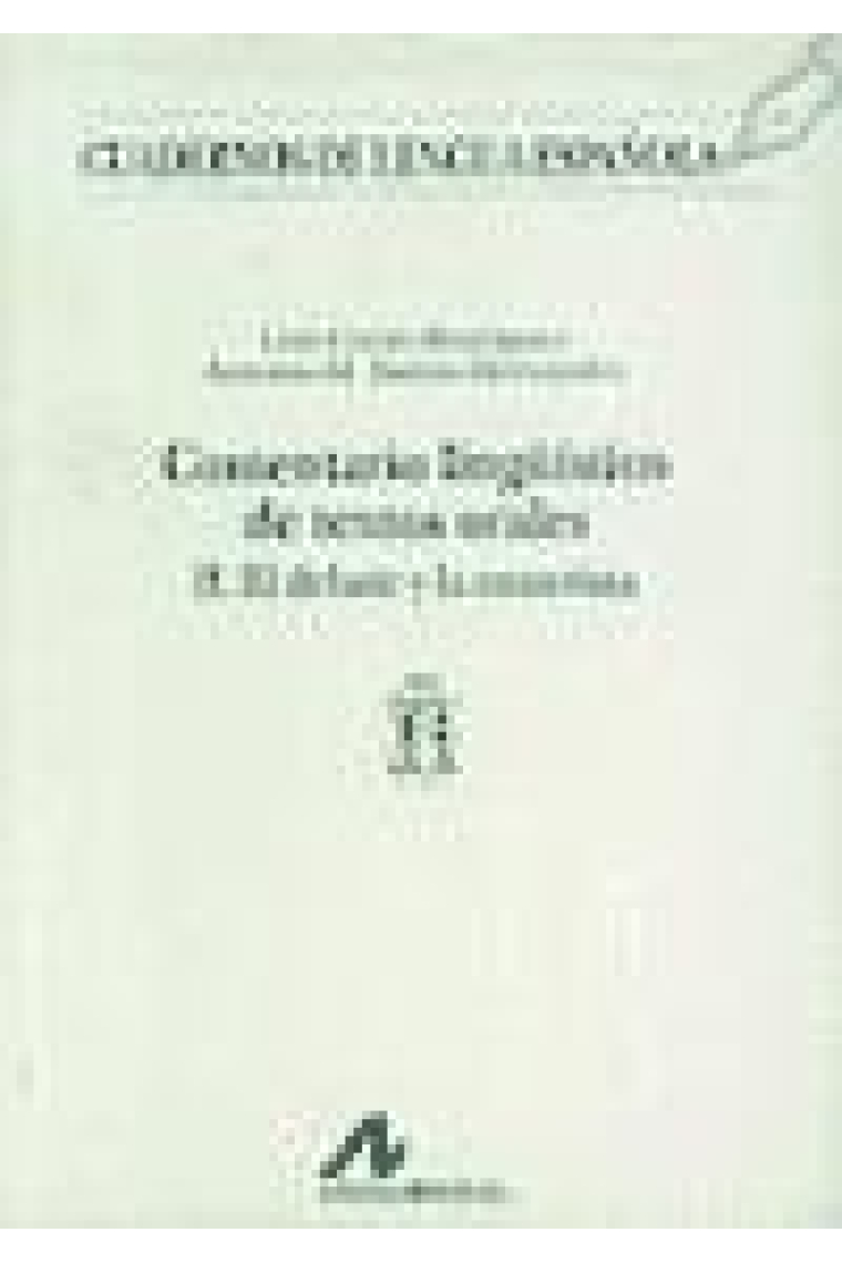 Comentario lingüístico de textos orales. II El debate y la entrevista