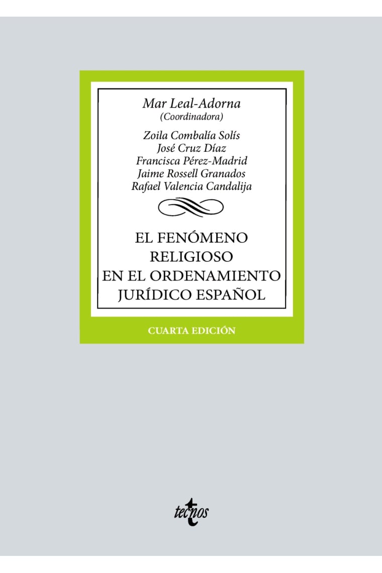 El fenómeno religioso en el ordenamiento jurídico español (2024)