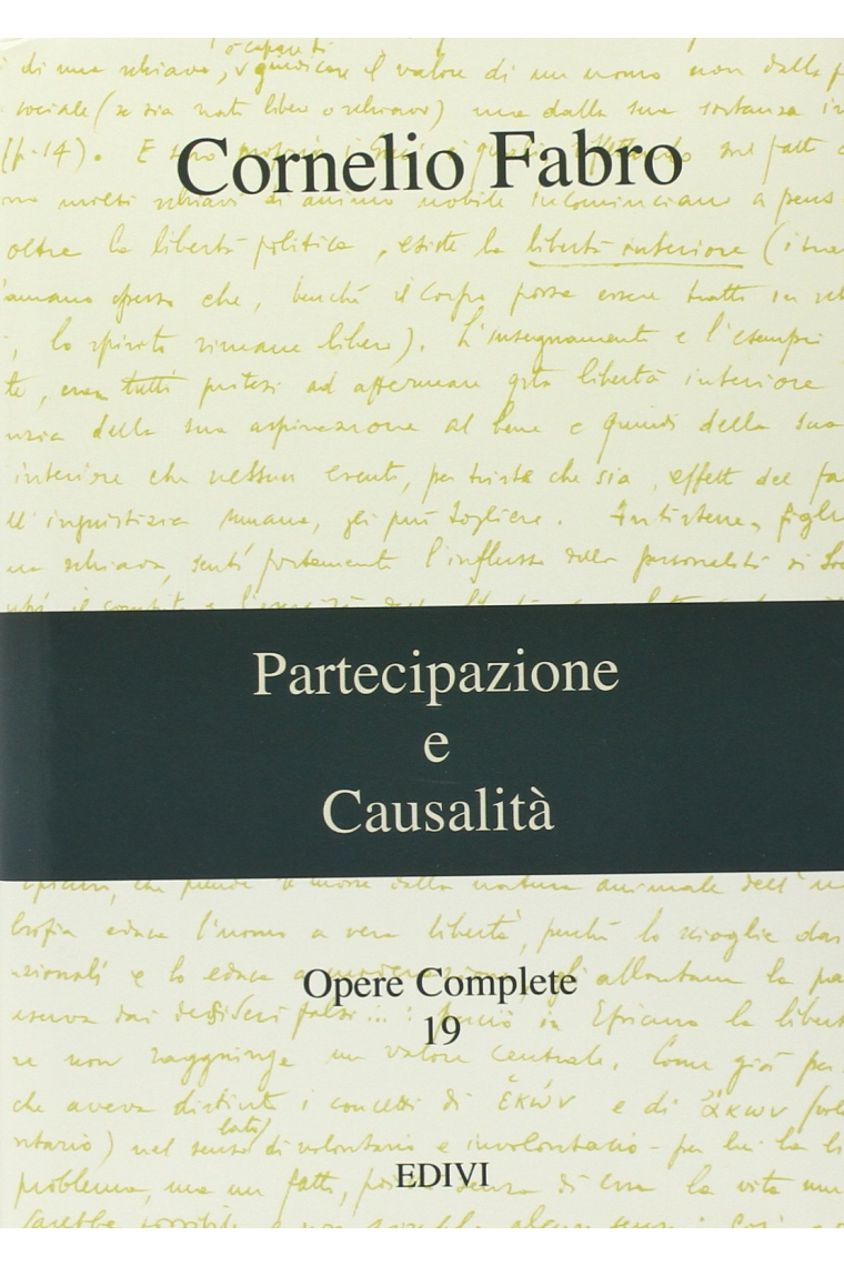 Partecipazione e Causalità (Opere complete, 19)