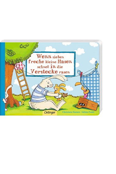 Wenn sieben freche kleine Hasen schnell in die Verstecke rasen