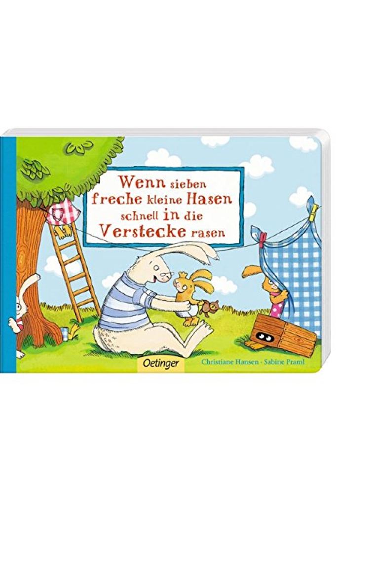 Wenn sieben freche kleine Hasen schnell in die Verstecke rasen