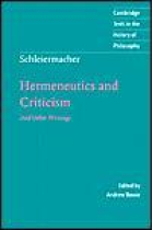 Hermeneutics and criticism