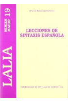 Lecciones de sintaxis española