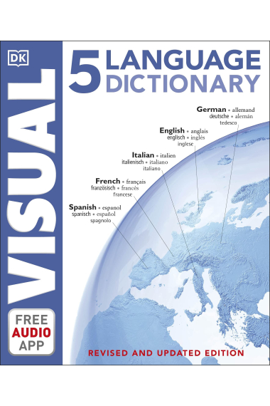 5 Language Visual Dictionary. English, French, German, Spanish, and Italian