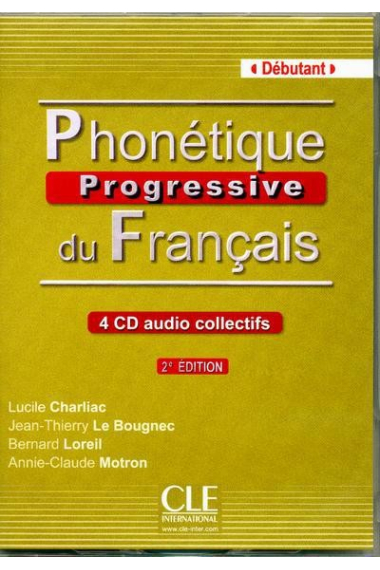 Phonétique progressive du français Débutant CDs. 2e edition