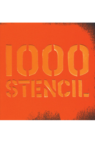 1000 stencil. Argentina graffiti