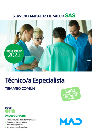 TECNICO/A ESPECIALISTA SERVICIO ANDALUZ SALUD. TEMARI