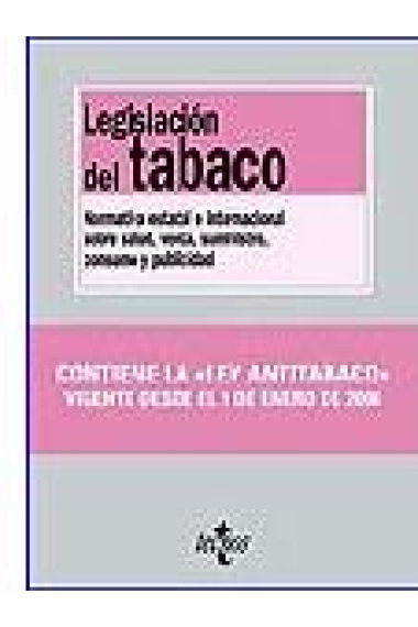 Legislación del tabaco