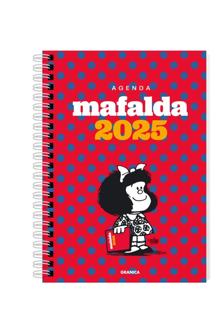 Agenda Mafalda 2025 ·Anillada-Columnas Roja·