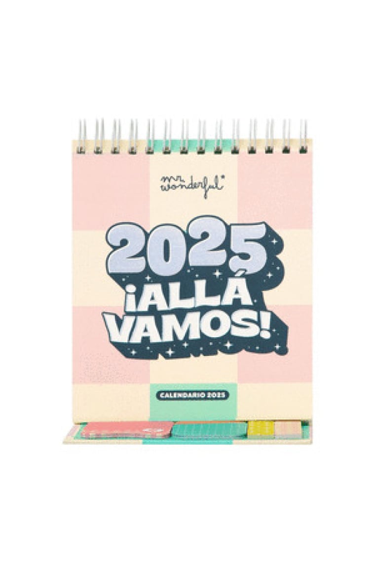 CALENDARIO DE SOBREMESA PEQUEÑO 2025 - 2025: ALLA VAMOS