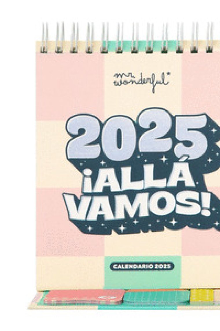 CALENDARIO DE SOBREMESA PEQUEÑO 2025 - 2025: ALLA VAMOS