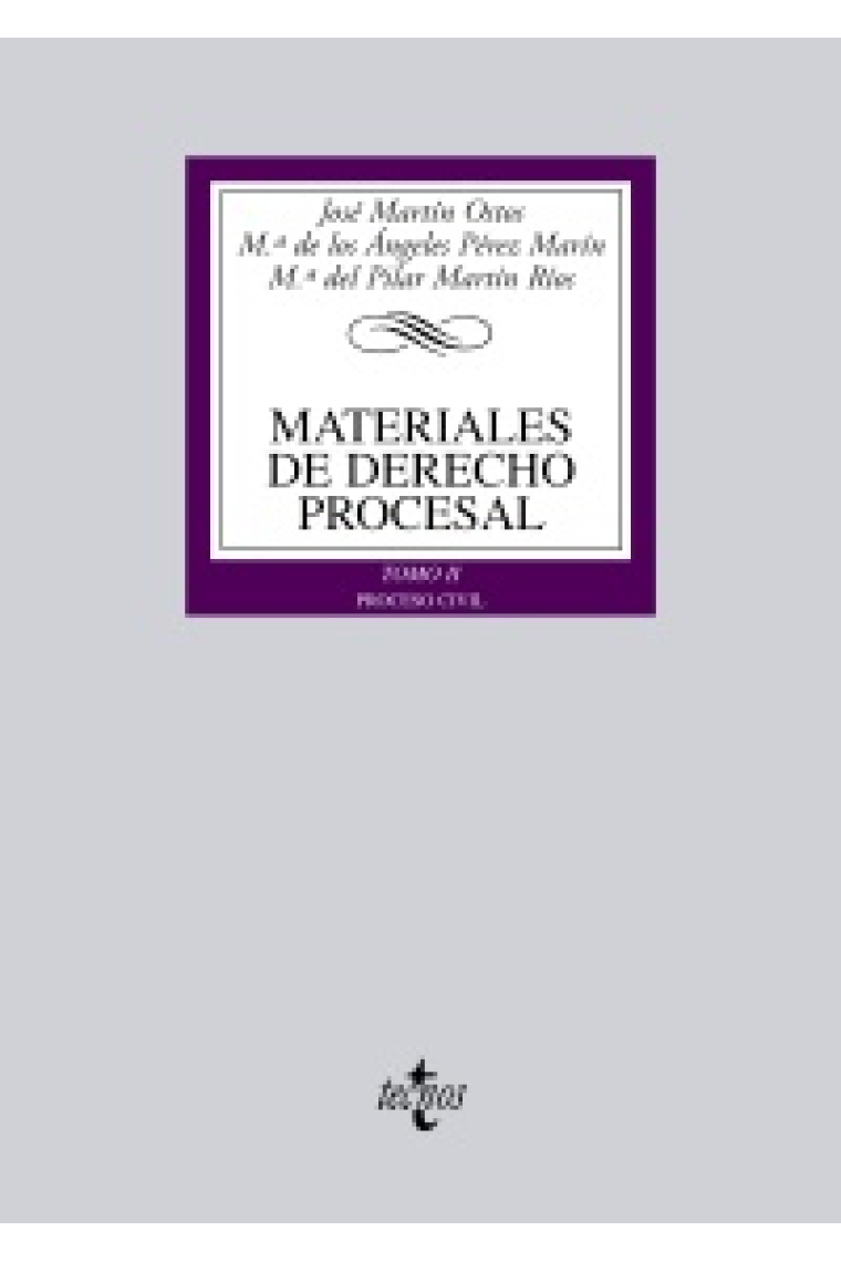 Materiales de Derecho procesal. Tomo III. Proceso penal