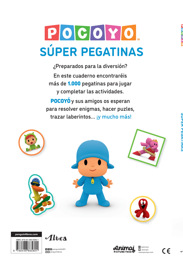 Pocoyó. Actividades - Súper pegatinas. ¡Con más de 1000 pegatinas!