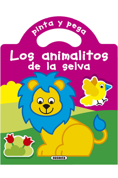 PINTA Y PEGA LOS ANIMALITOS DE LA SELVA