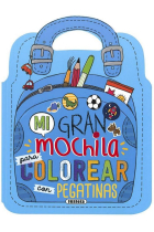 Mi gran mochila para colorear con pegatinas