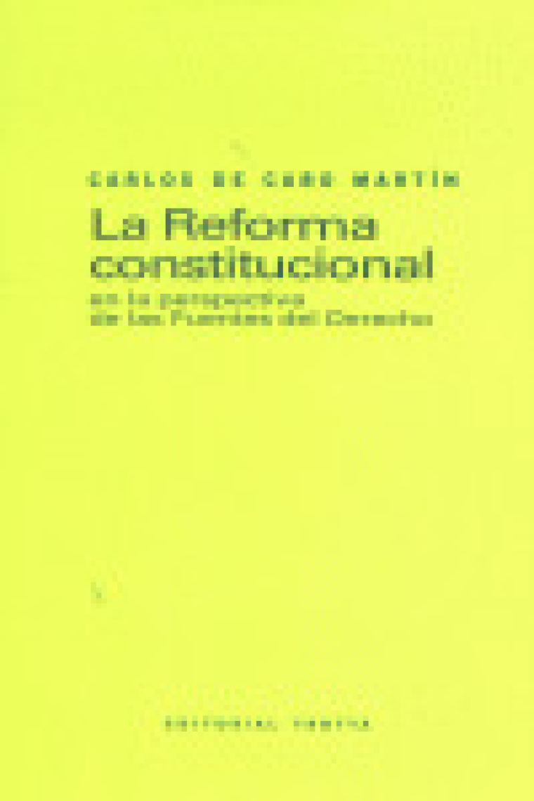 La Reforma constitucional en la perspectiva de las fuentes del derecho