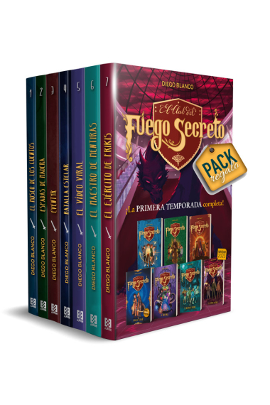 EL CLUB DEL FUEGO SECRETO PACK 7 LIBROS