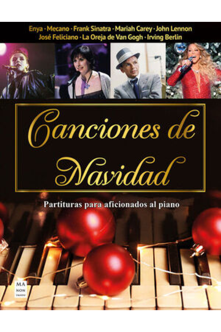 Canciones de Navidad. Partituras para aficionados al piano