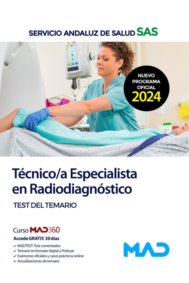 TECNICO/A ESPECIALISTA RADIODIAGNOSTICO TEST Y CASOS PRACTI