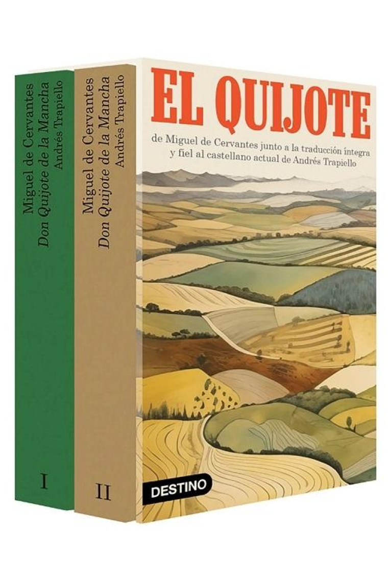 Don Quijote de la Mancha: texto original de Cervantes y traducción íntegra y fiel de Andrés Trapiello al castellano actual (Estuche)