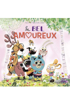 Le bel amoureaux dans le bois de coin joli