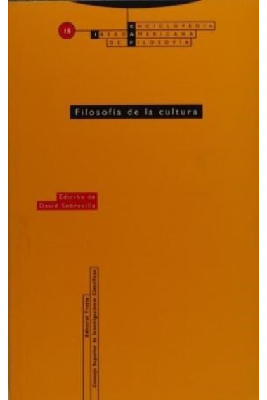 Filosofía de la cultura