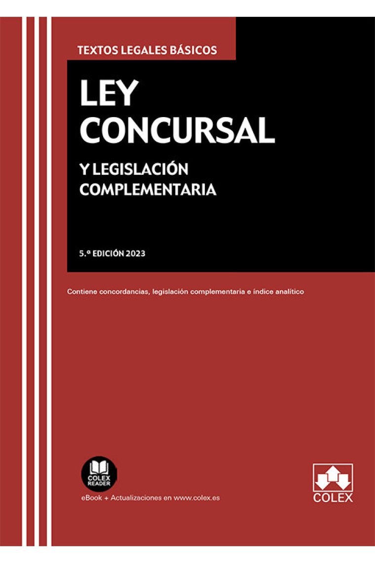 LEY CONCURSAL Y LEGISLACION COMPLEMENTARIA 2023