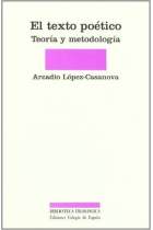 El texto poético: teoría y metodología