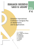 SIXTEENTH INTERNATIONAL CONFERENCE ZARAGOZA-PAU ON MATHEMATI