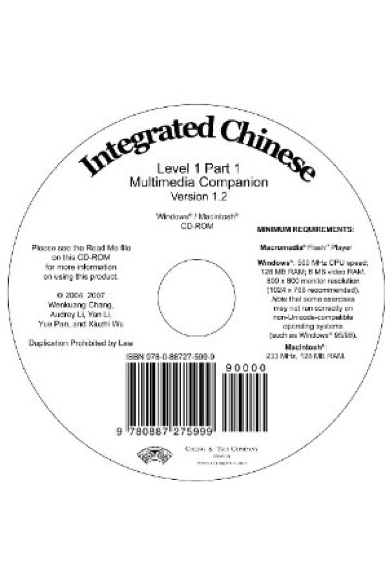 Integrated Chinese(multimedia)Level 1 Part 1 Textbook