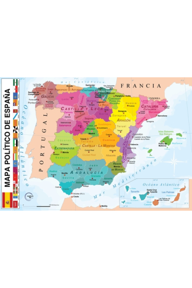 Puzzle magnético enlatado mapa político de España (26x35)